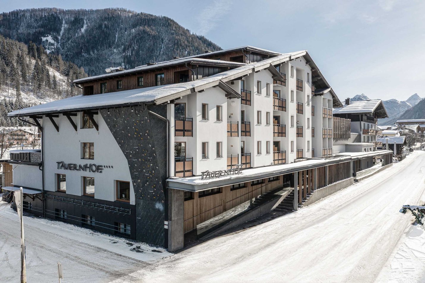 Tauernhof Hotel in Flachau in winter 